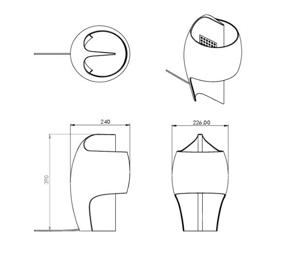Lampe B, DCW edition Paris